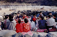 Occhi-no-Ohinagayu (rice porridge offering for the Doll's Festival in Occhi)