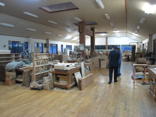 A large woodworking shop with modern facilities